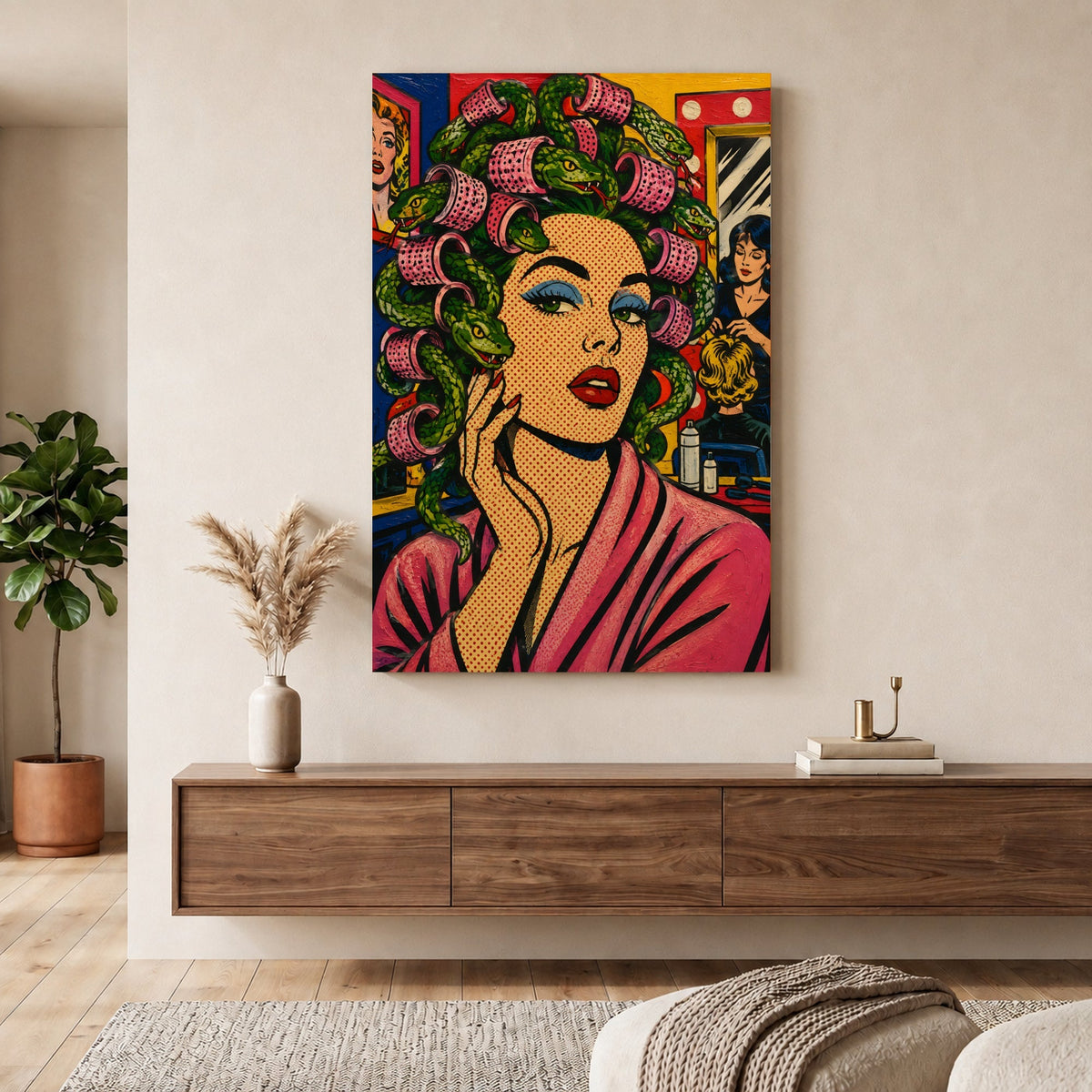 Myth & Legend — Medusa Wall Art room scene, slot 1